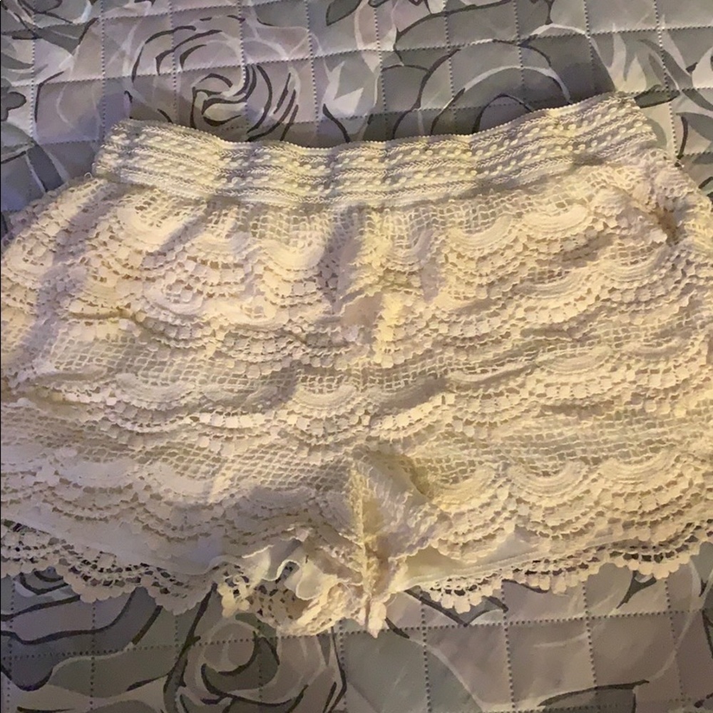 Cream colored shorts